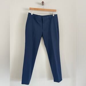 Zara - Women’s Navy Blue Cigarette Style Pants (ankle length)